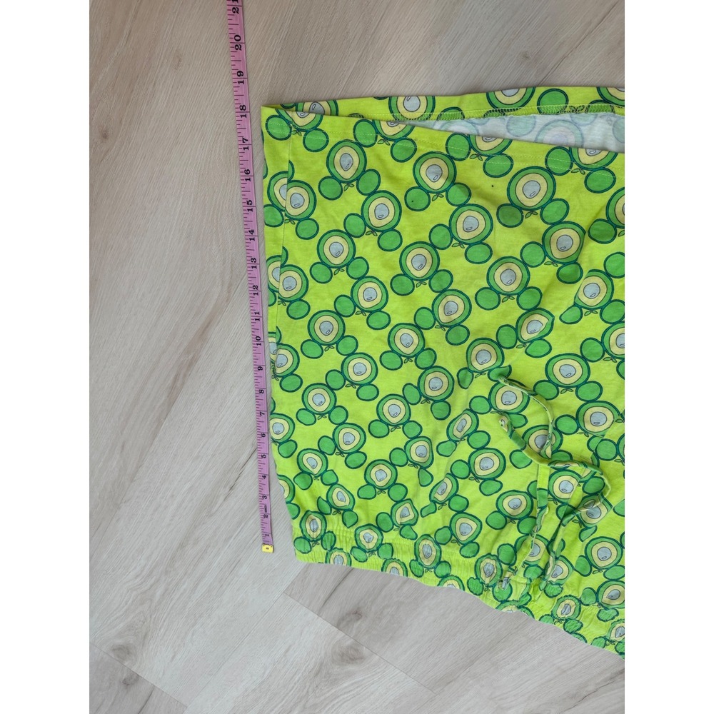 Disney Mickey Mouse Avocado Pajama Shorts Mens XXL Green All Over Print Lounge - Picture 7 of 7
